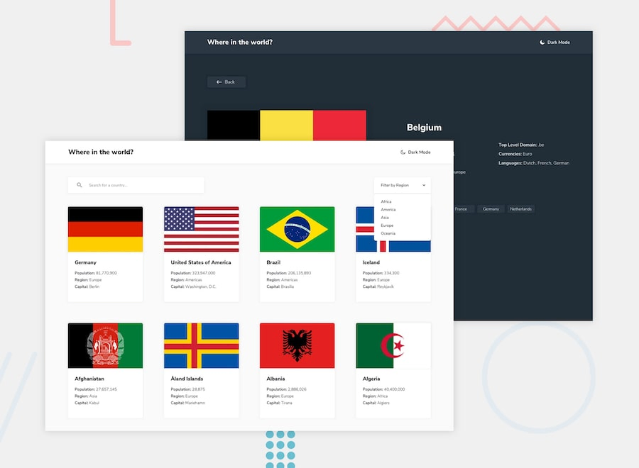 countries api project